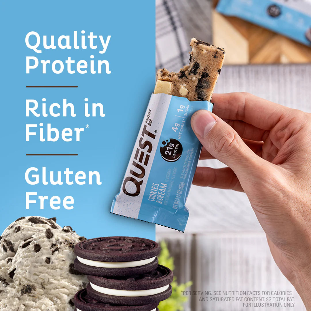 QUEST Cookies & Cream Protein Bar (60g)