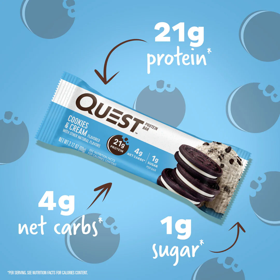 QUEST Cookies & Cream Protein Bar (60g)
