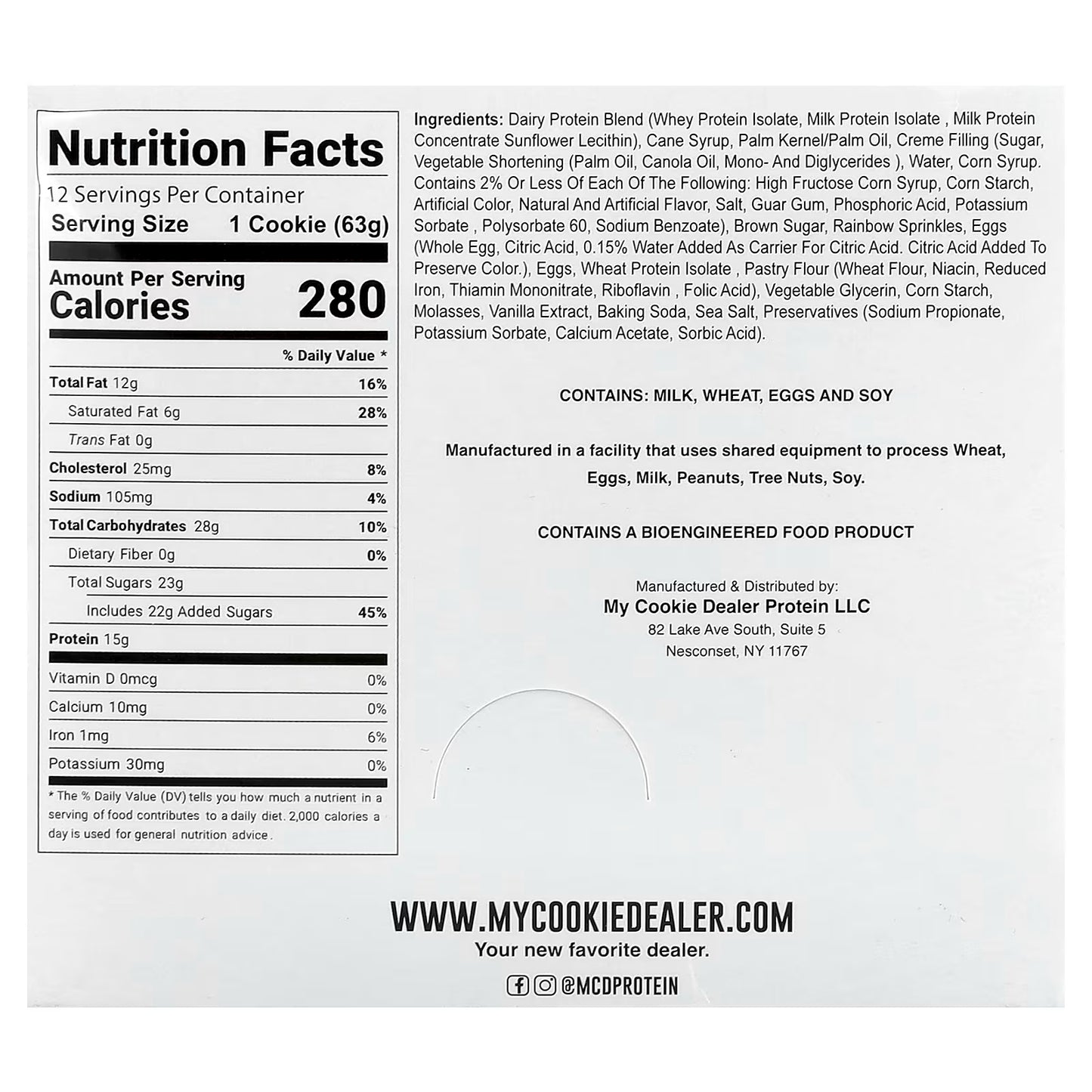 My Cookie Dealer Birthday Cake Protein Cookie | 63g