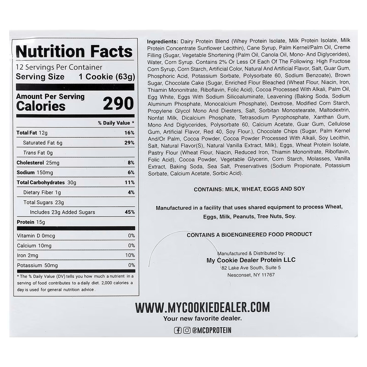 My Cookie Dealer Most Loved Childhood Cupcake Protein Cookie | 63g