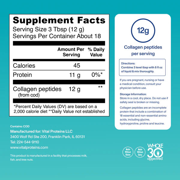 Vital Proteins Marine Collagen Powder 220g