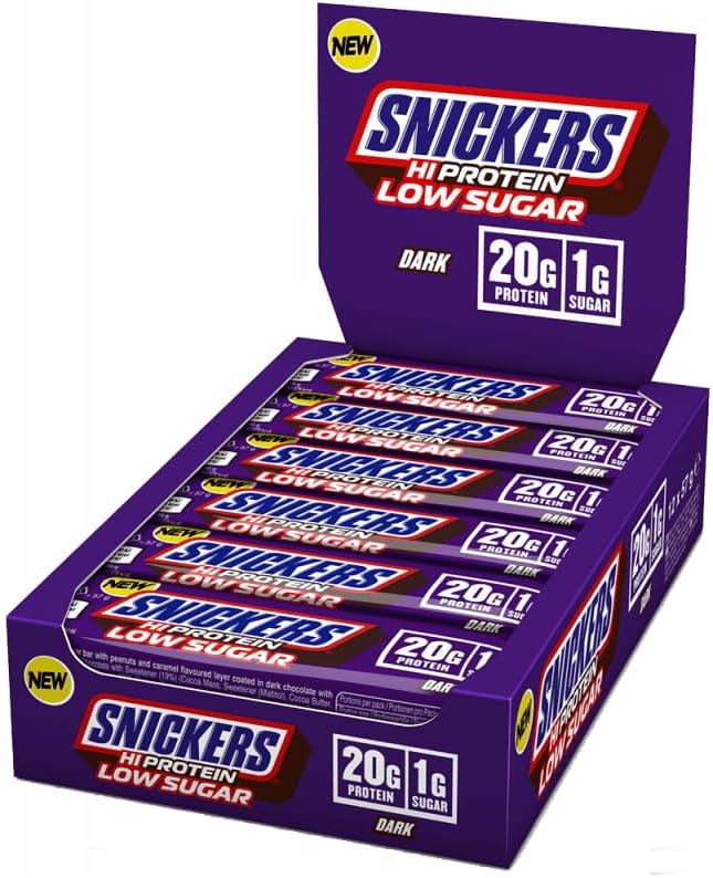 Snickers - High Protein | Low Sugar Bars , Dark Chocolate 57g