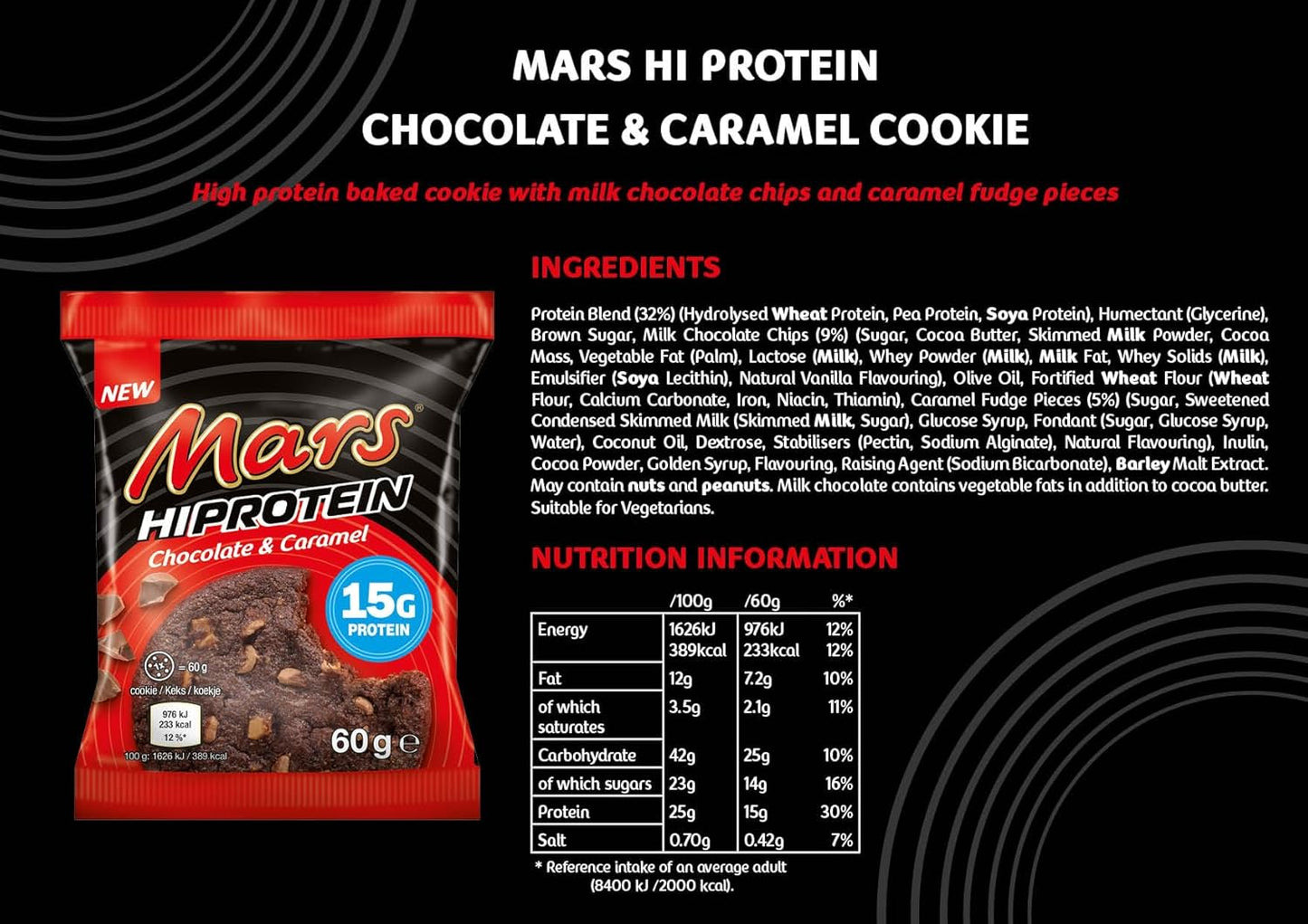 Mars - Baked High Protein Chocolate Caramel Cookie | 60g