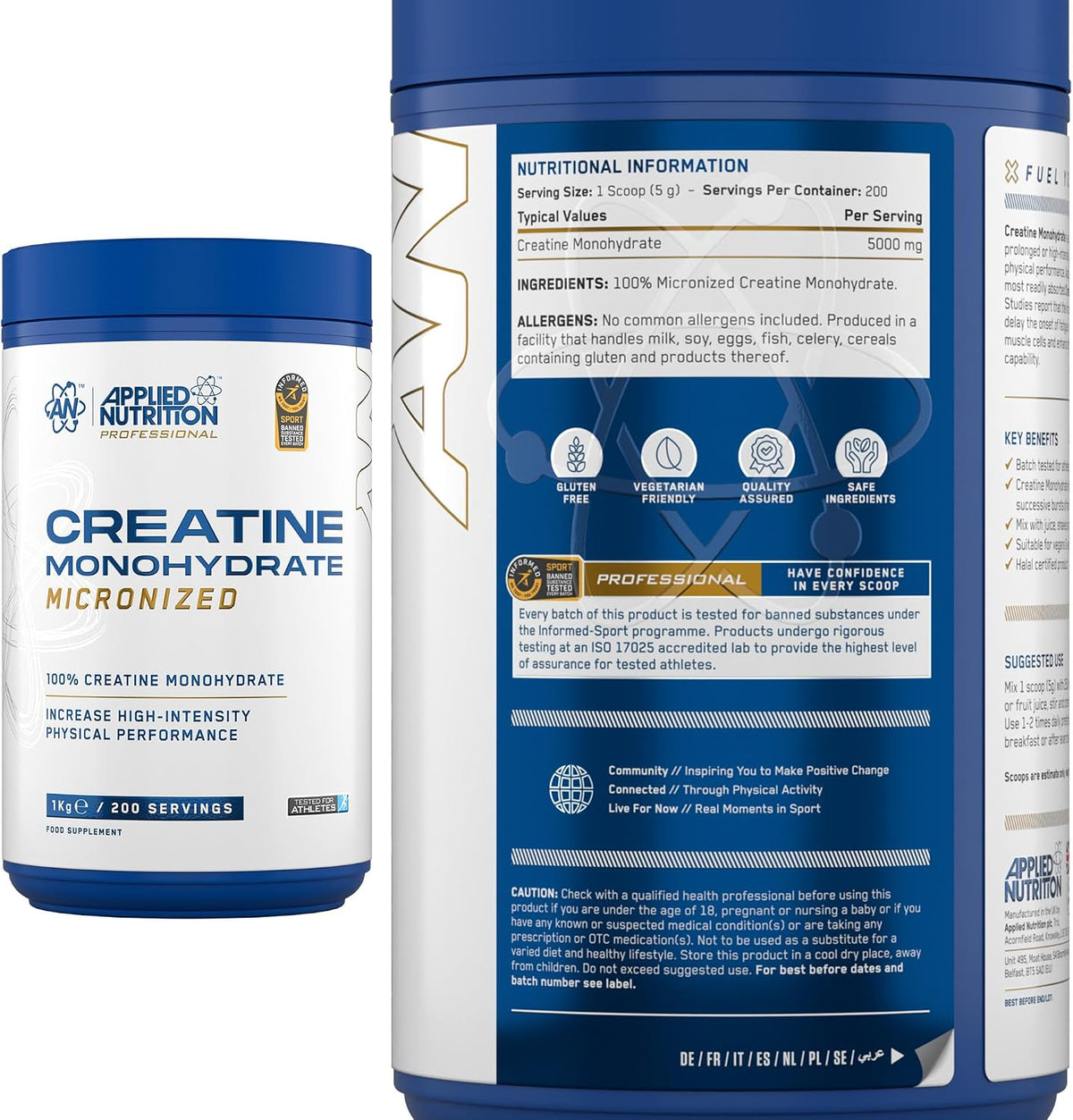 Applied Nutrition Creatine Monohydrate | 1kg