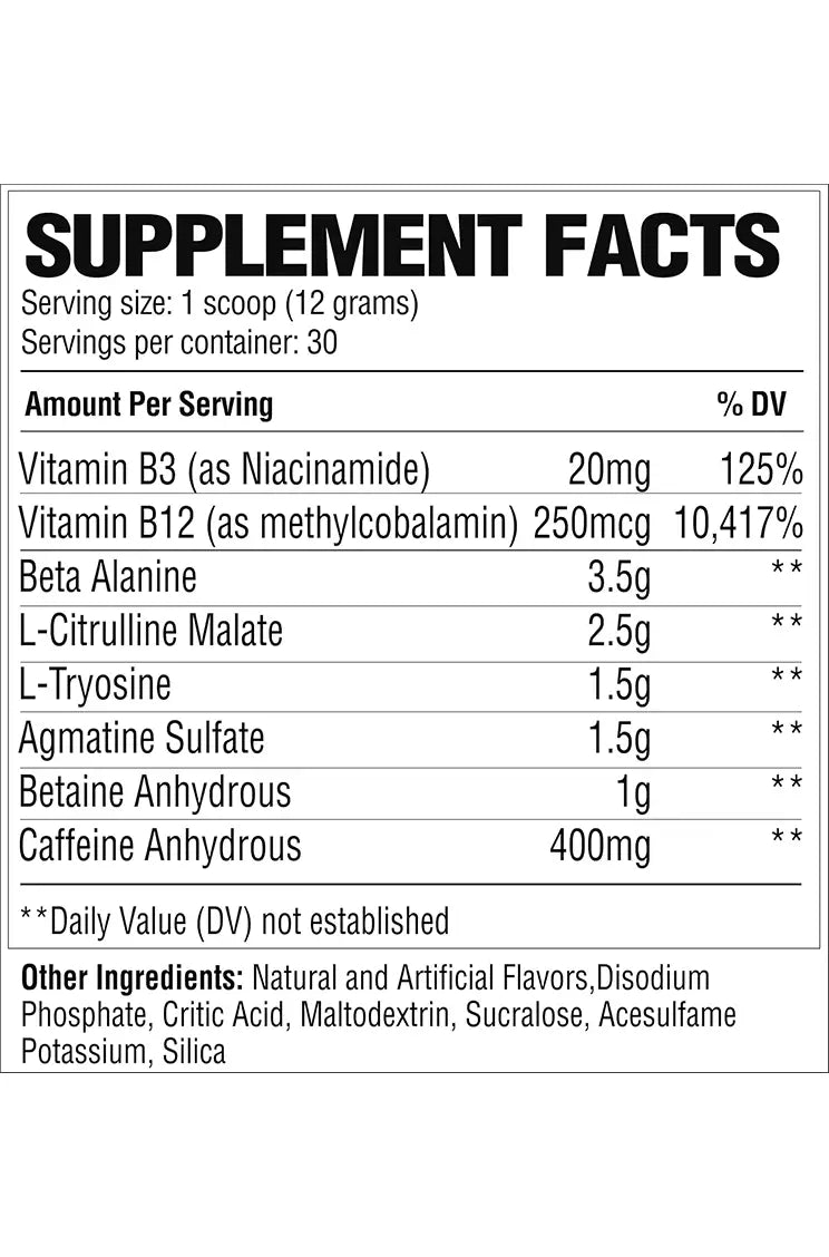 RAW Pre Extreme (30 Servings)