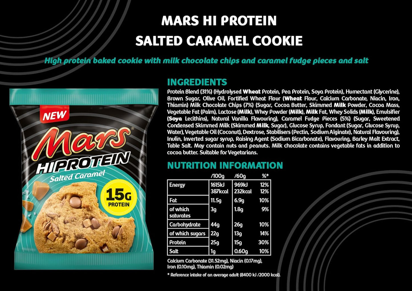 Mars HiProtein Salted Caramel Cookie | 60g