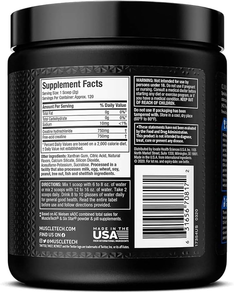 Muscletech Celltech Creactor Creatine Hcl (120 Servings)