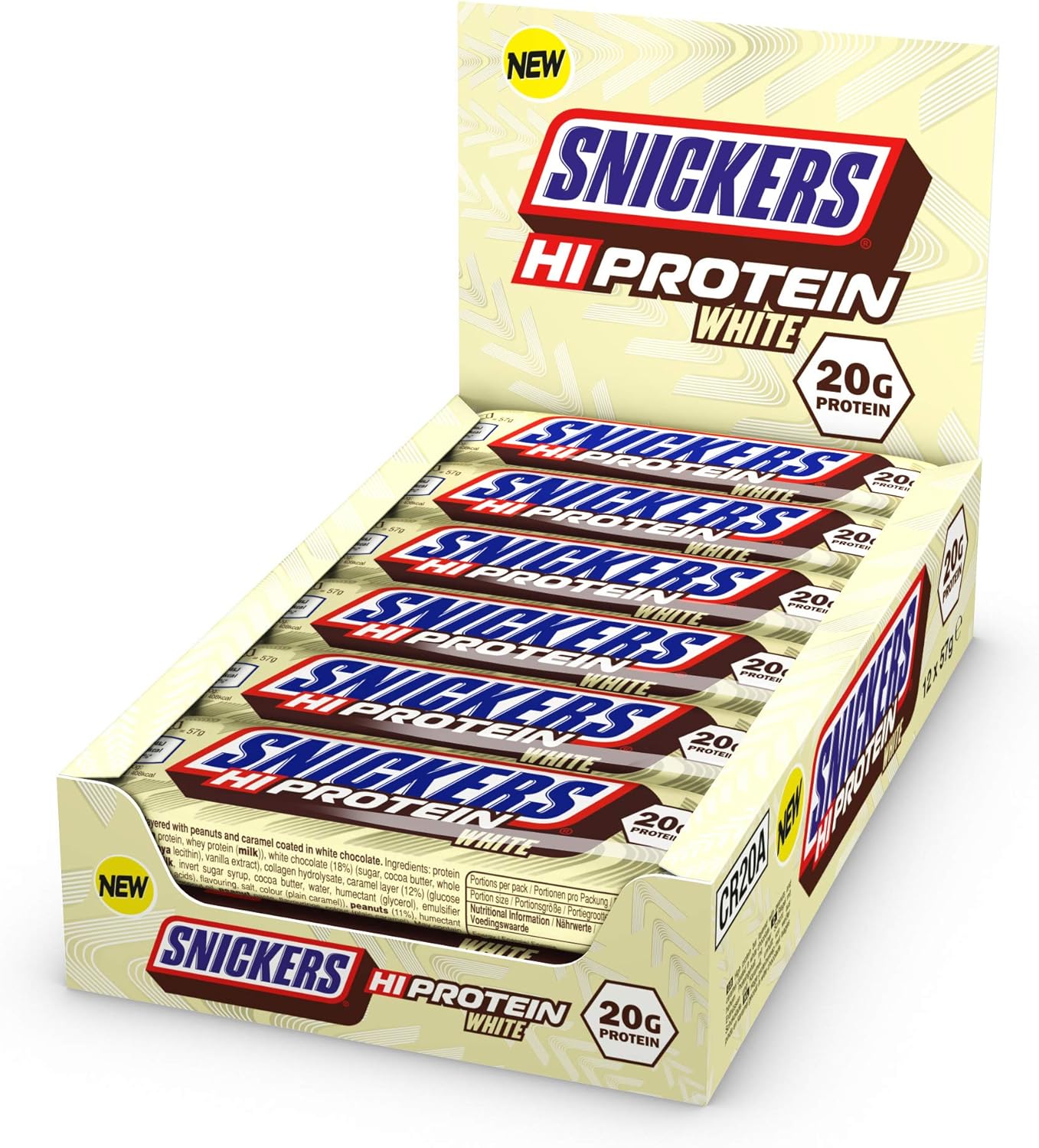 Snickers- HiProtein- White Chocolate Protein Bar- 55g