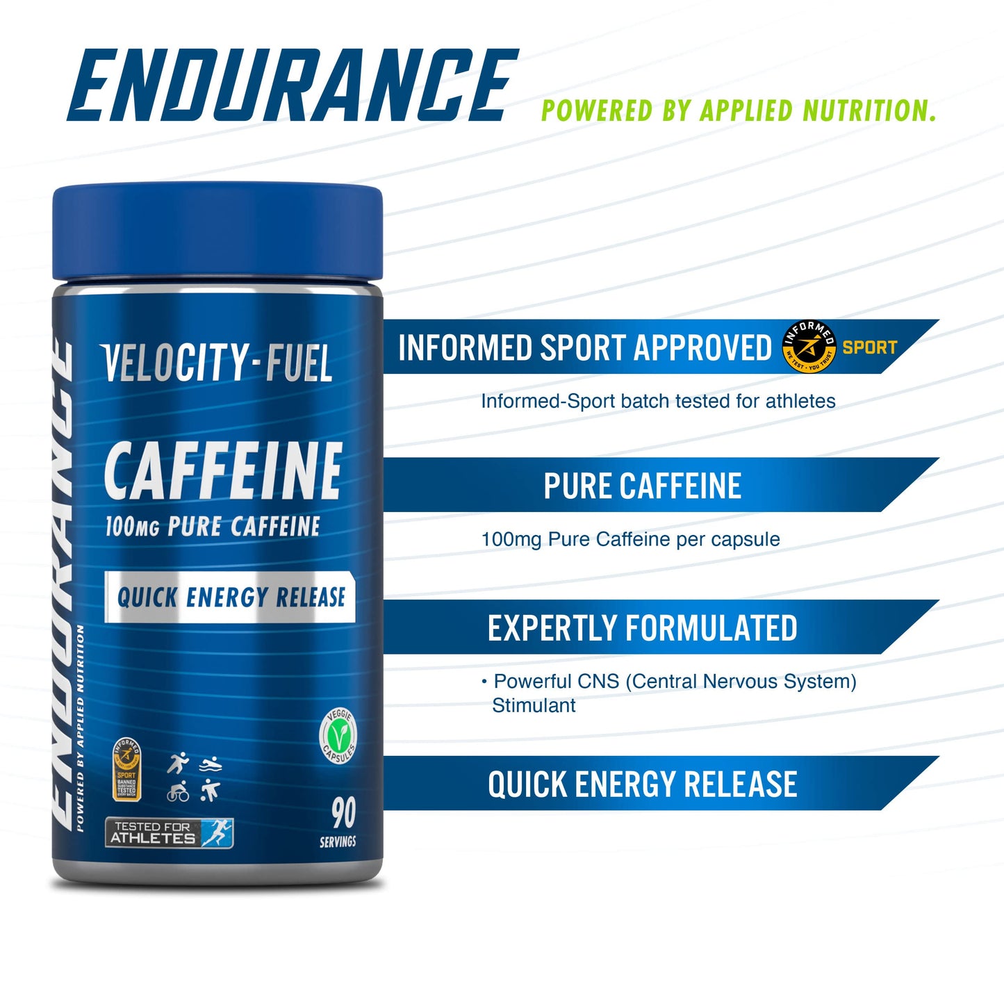 Applied Nutrition Endurance Caffeine - 90 Capsules