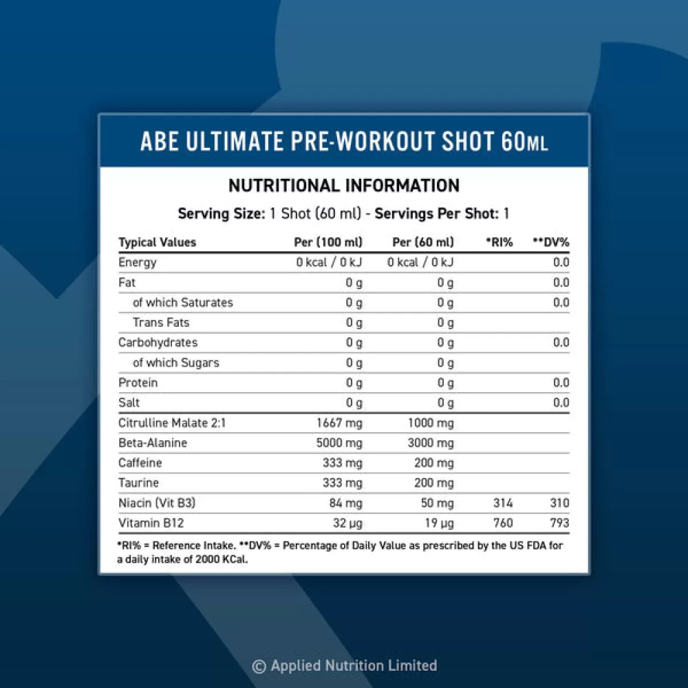 Applied Nutrition ABE Ultimate Pre Workout Shot 60ml