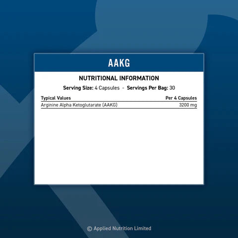 Applied Nutrition AAKG-Arginine Alpha Ketoglutarate Capsules