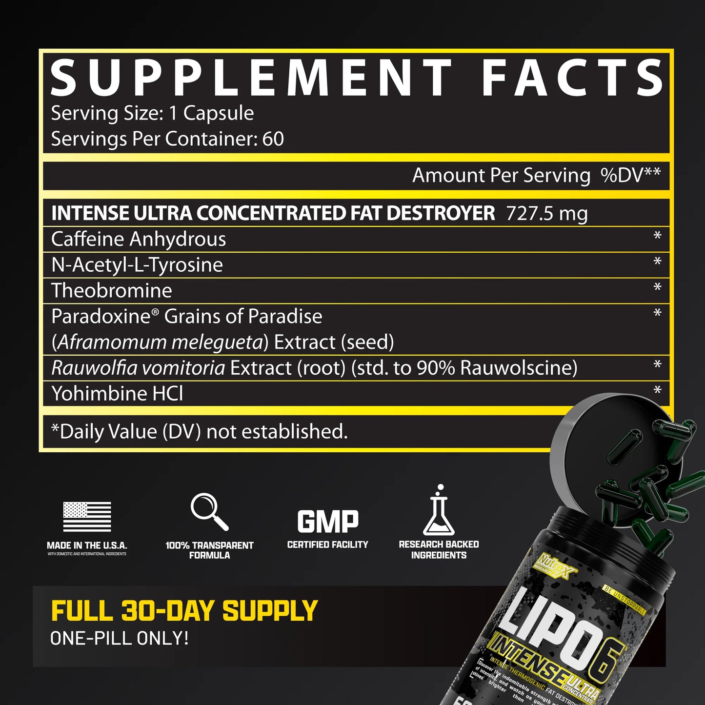 Nutrex Research Lipo-6 Intense UC