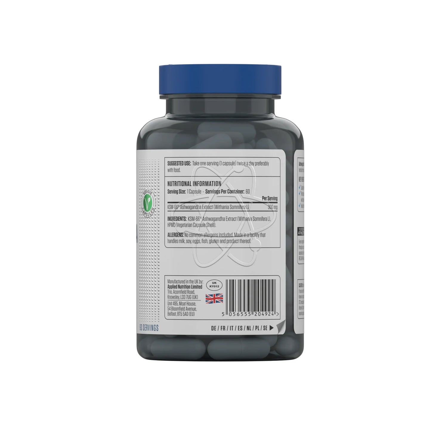Applied Nutrition Ashwagandha KSM-66 - 60 Capsules