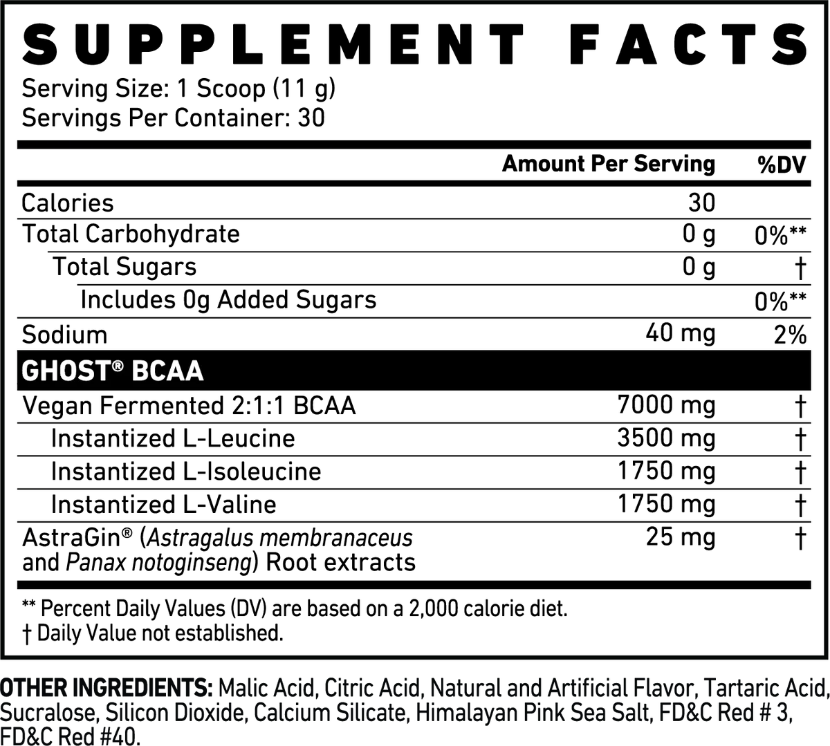 GHOST BCAA