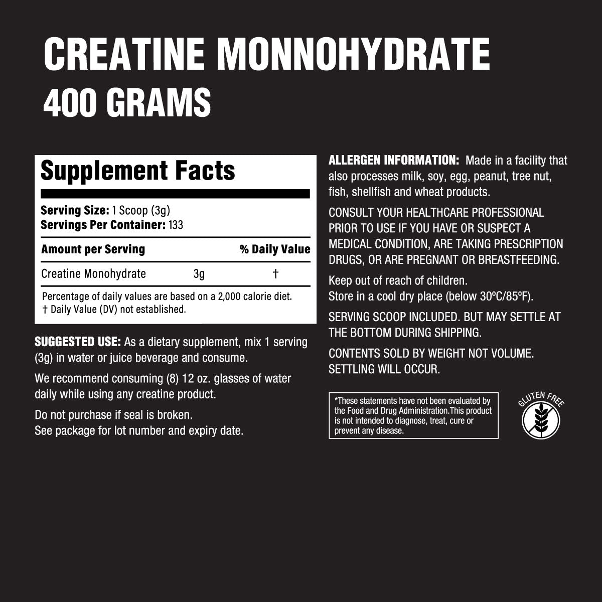 Inner Armour Creatine Monohydrate 400G