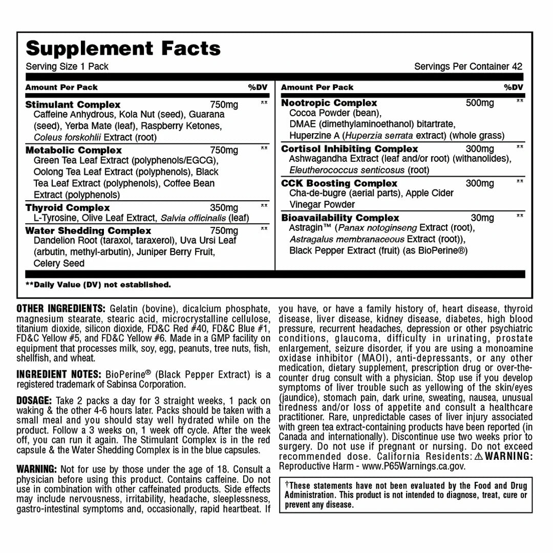 Universal Nutrition Animal Cuts Pills Advanced