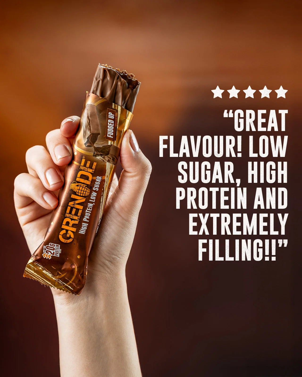 Grenade Chocolate Fudge Protein Bar (60g)