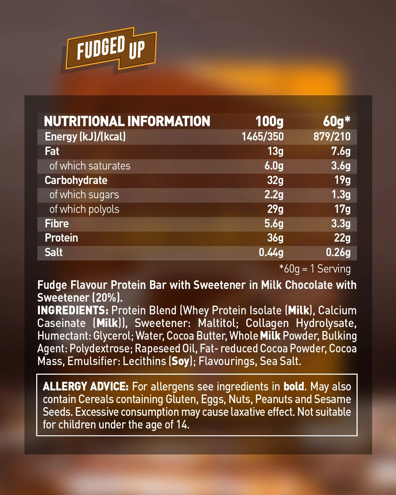 Grenade Chocolate Fudge Protein Bar (60g)