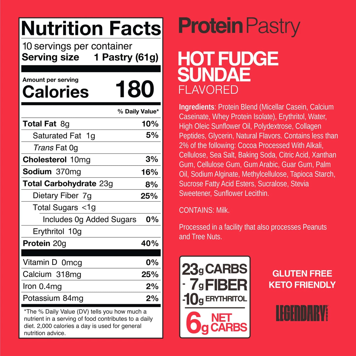 Legendary Foods Hot Fudge Sundae Protein Pastry |61g