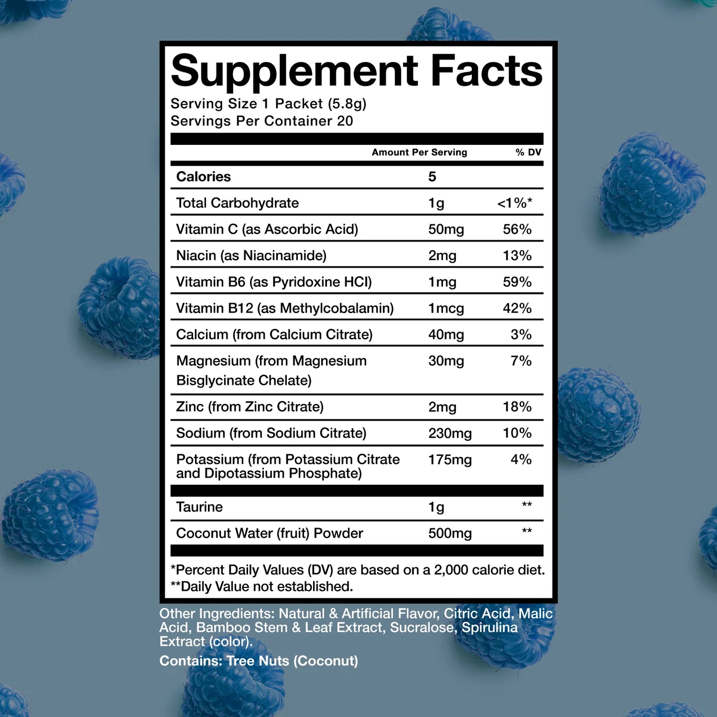Raw Nutrition Hydration Sticks | 20 Sticks
