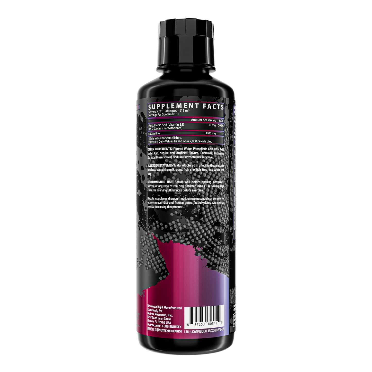 Nutrex Research L-Carnitine Liquid 3000mg