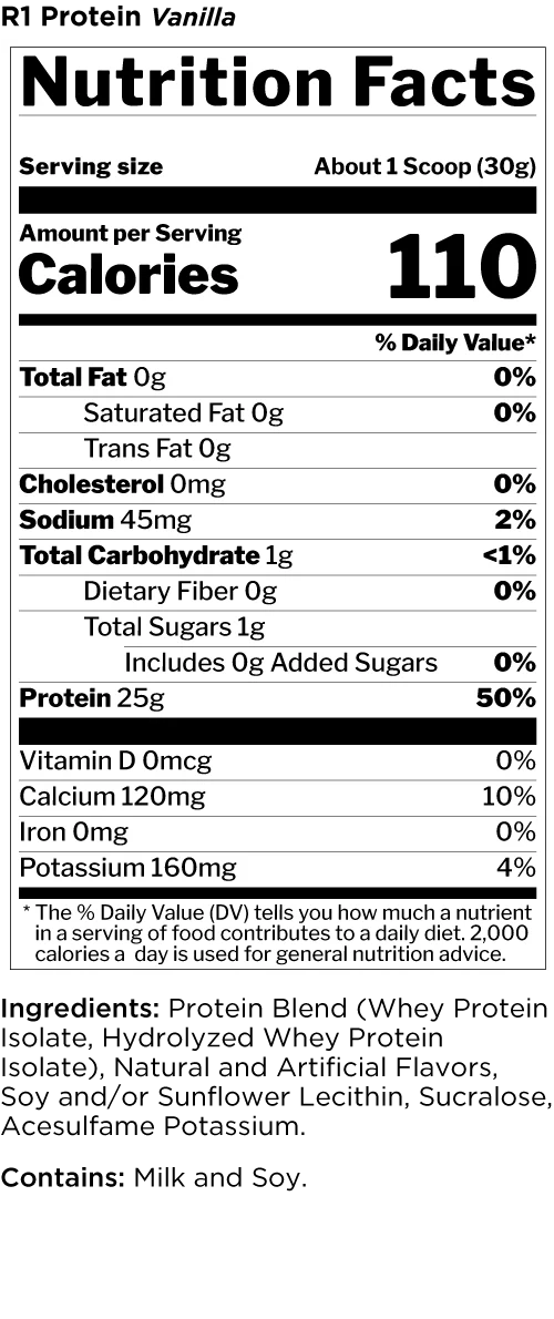 Rule One Whey Protein Isolate 2.3Kg (76 Serving)