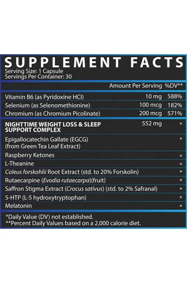 Nutrex Lipo 6 Night Time | 30 Capsules