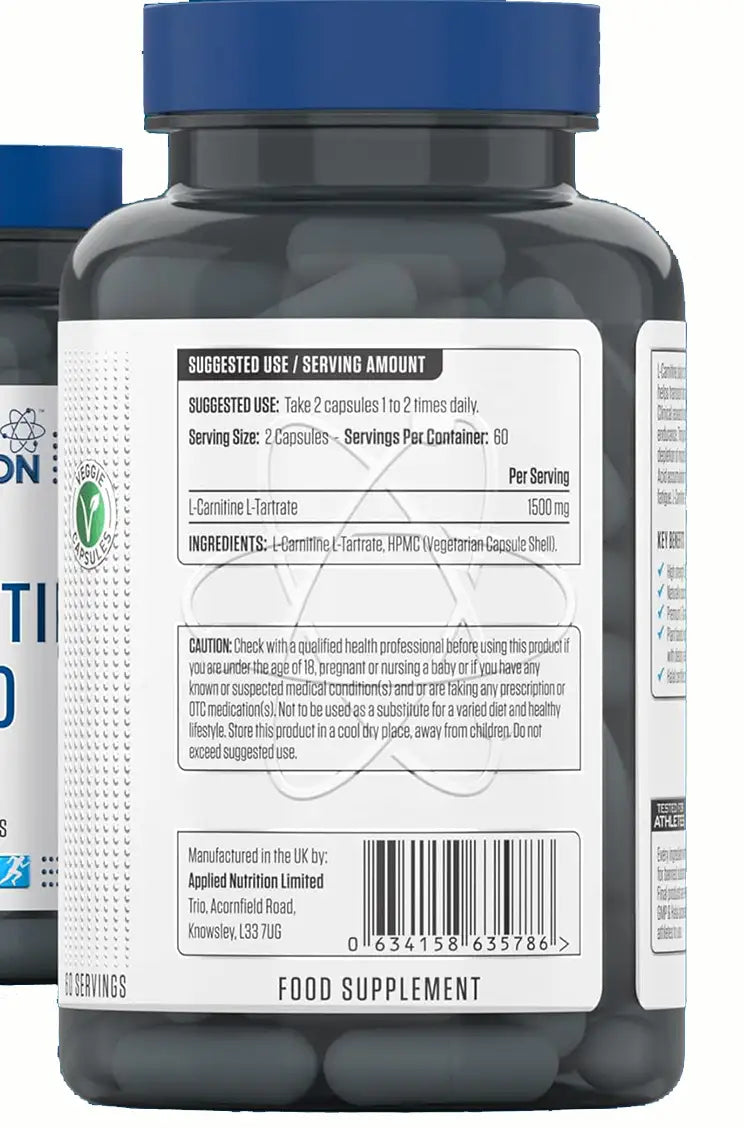 Applied Nutrition L-Carnitine 1500mg (120 Capsules)