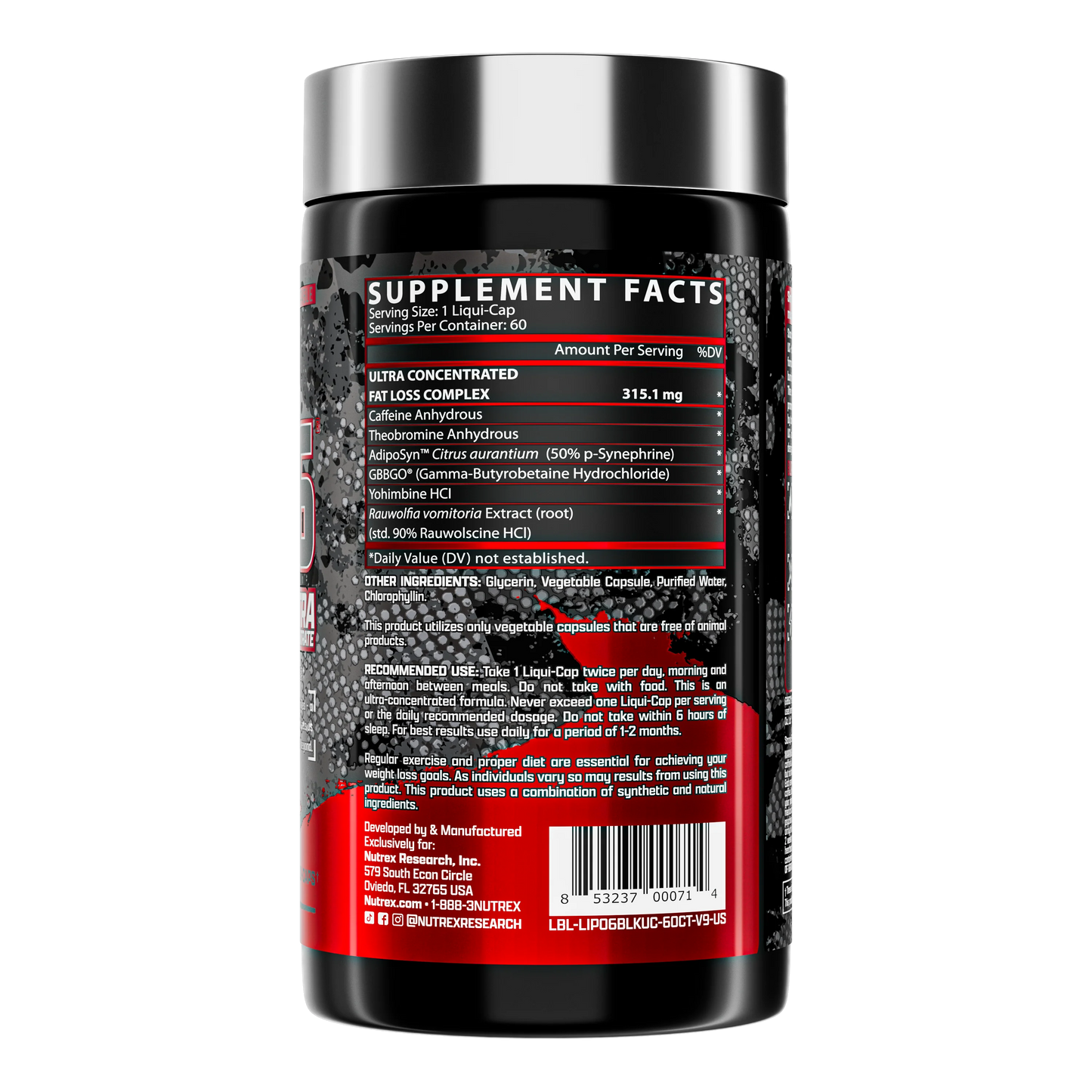 Nutrex Reserch Lipo-6 Black UC