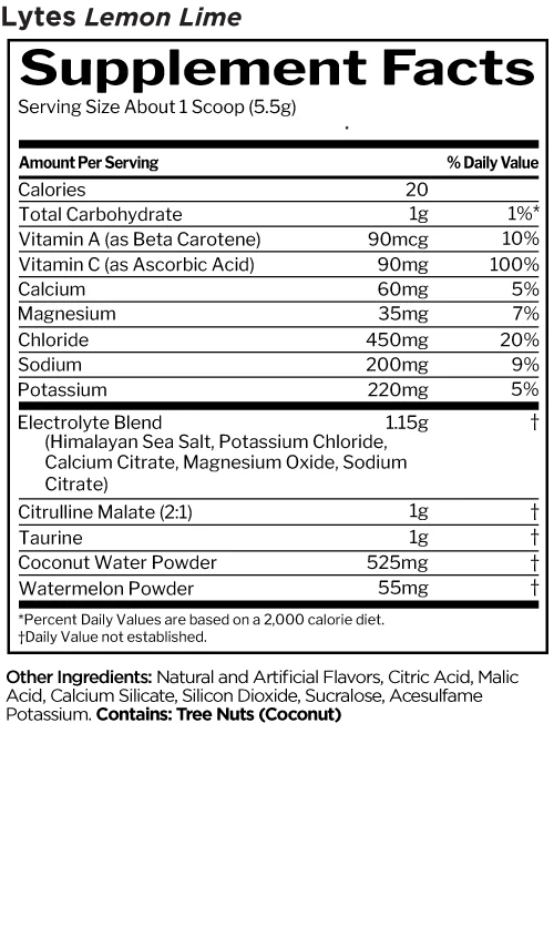Rule1 Lytes Premium Hydration Support 220g (40 Servings)
