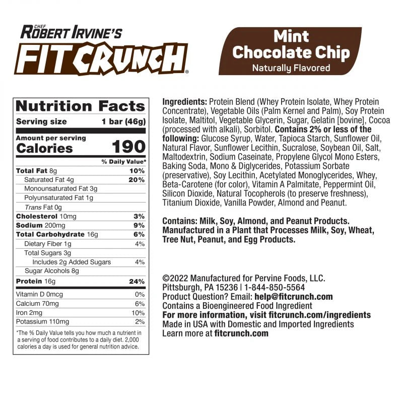 FITCRUNCH Mint Chocolate Chip (46g)
