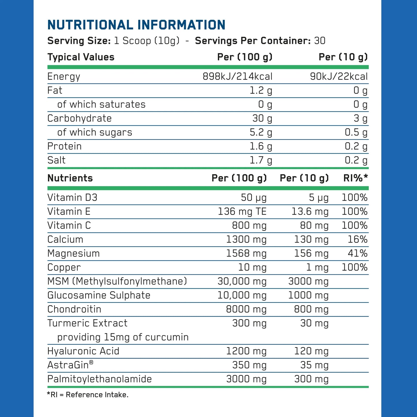 Applied Nutrition Joint Complex | 30 Servings