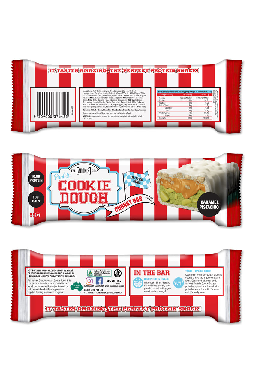 ADONIS.Gears CHUNKY BAR Caramel Pistachio (60g)
