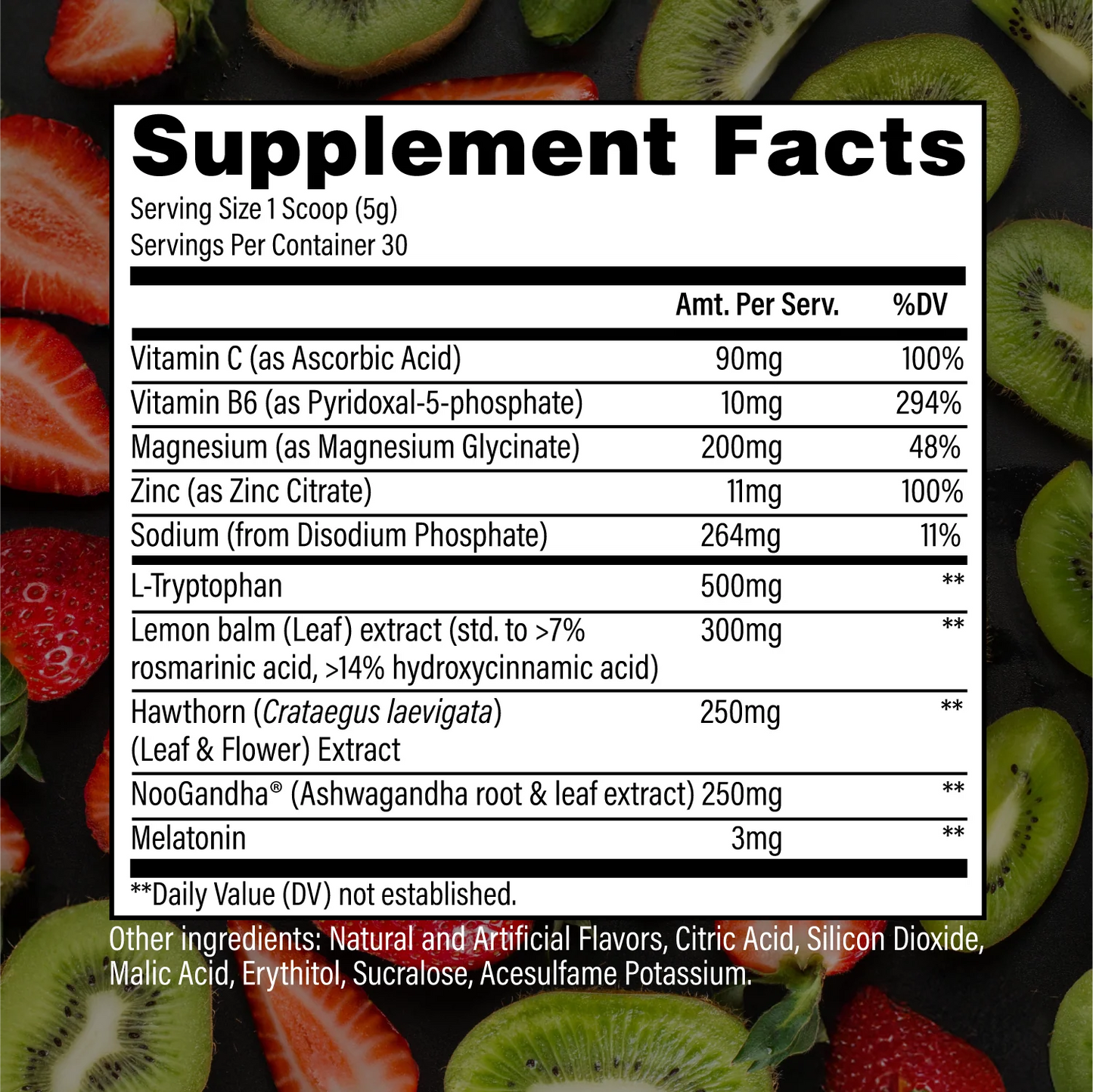 Raw Nutrition Sleep Formula Powder with NooGandha® | 30 Servings