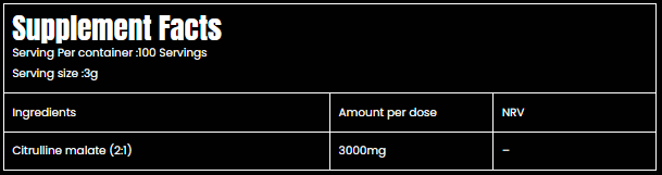 Marvelous Nutrition Citrulline Malate 300g