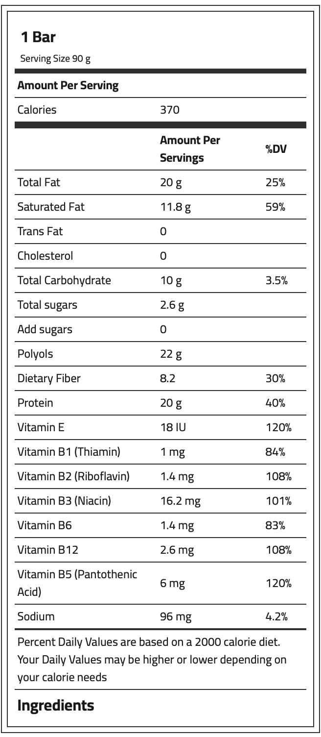 Laperva 4 Hours Meal Replacement Duo Cookie Bar With Vitamin, 1 Bar, Rich in Fiber.