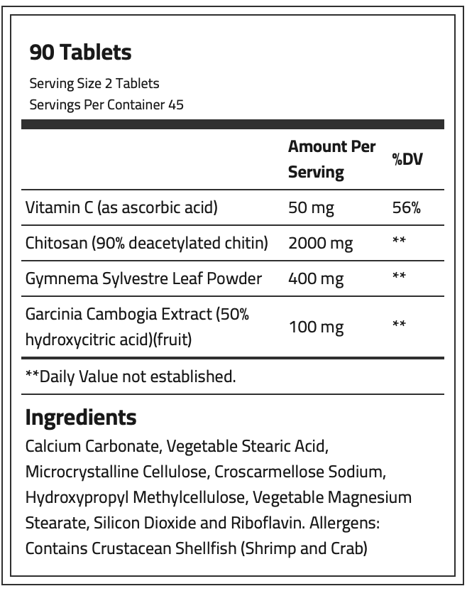 Laperva Carb and Fat Blocker - 90 Tablets