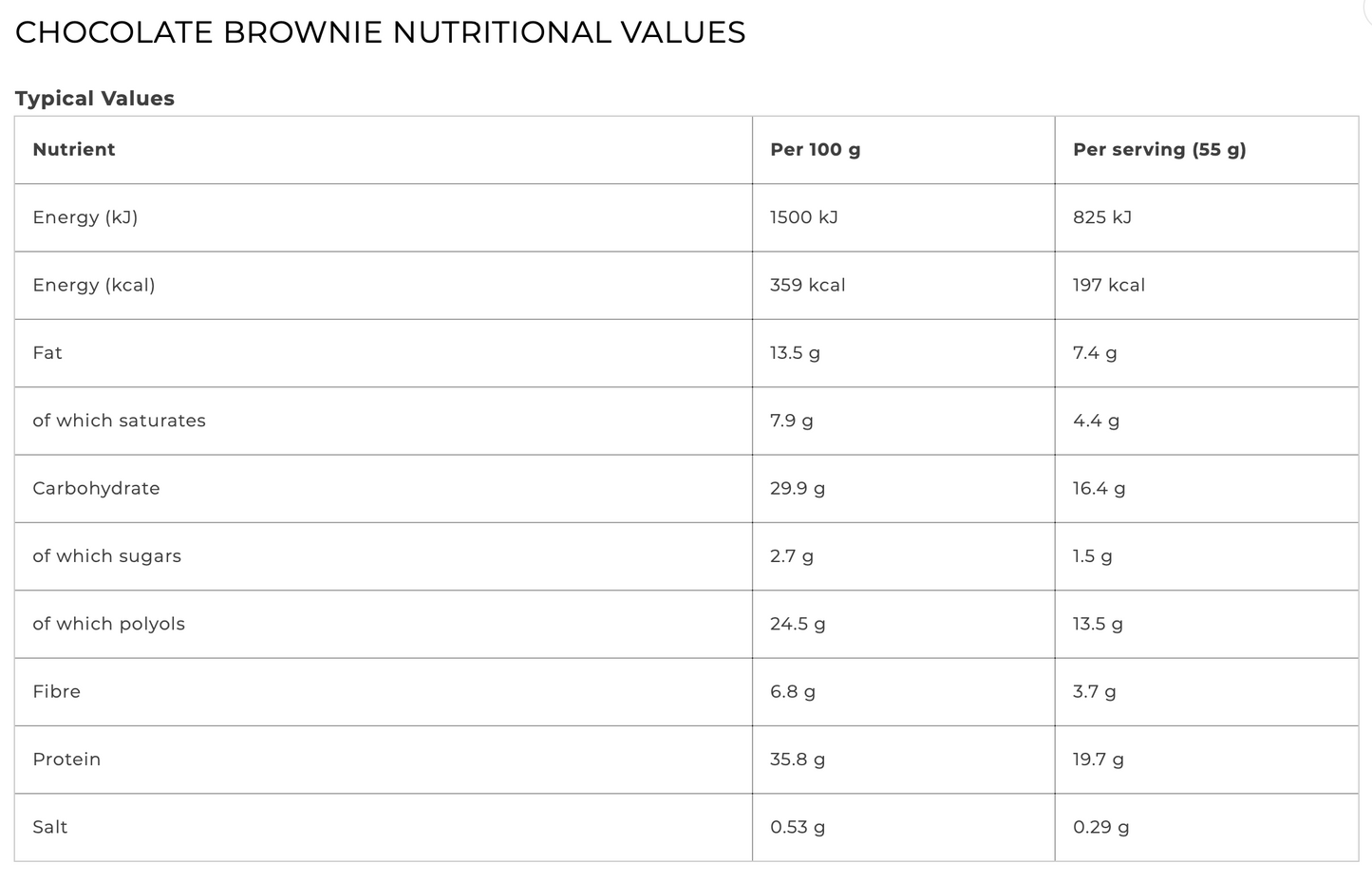 FULFIL Chocolate Brownie Protein Bar | 55g