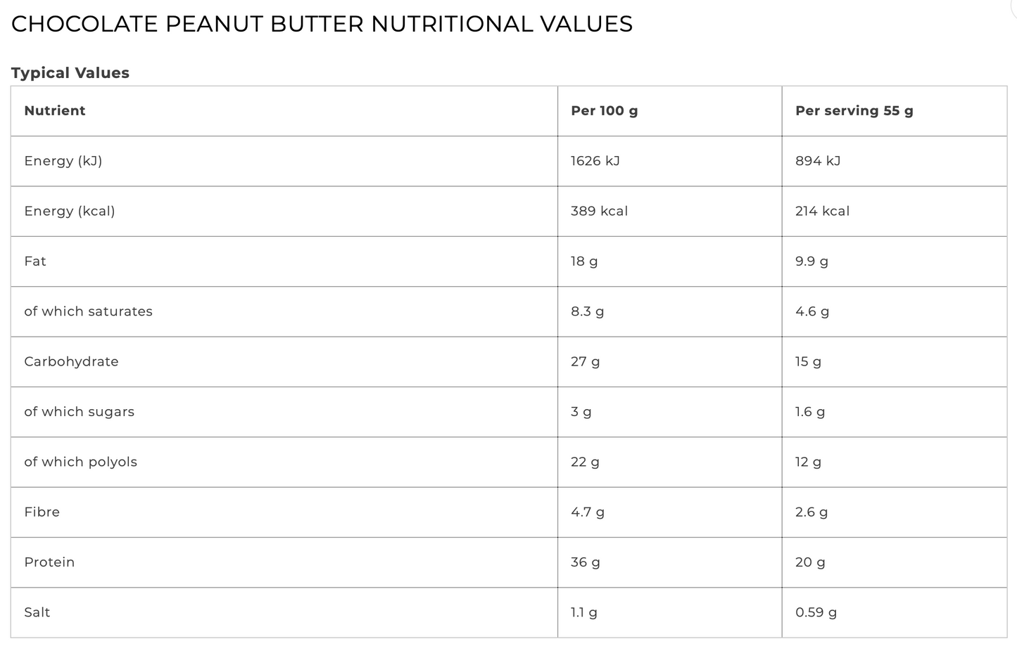 FULFIL Chocolate Peanut Butter Protein Bar | 55g