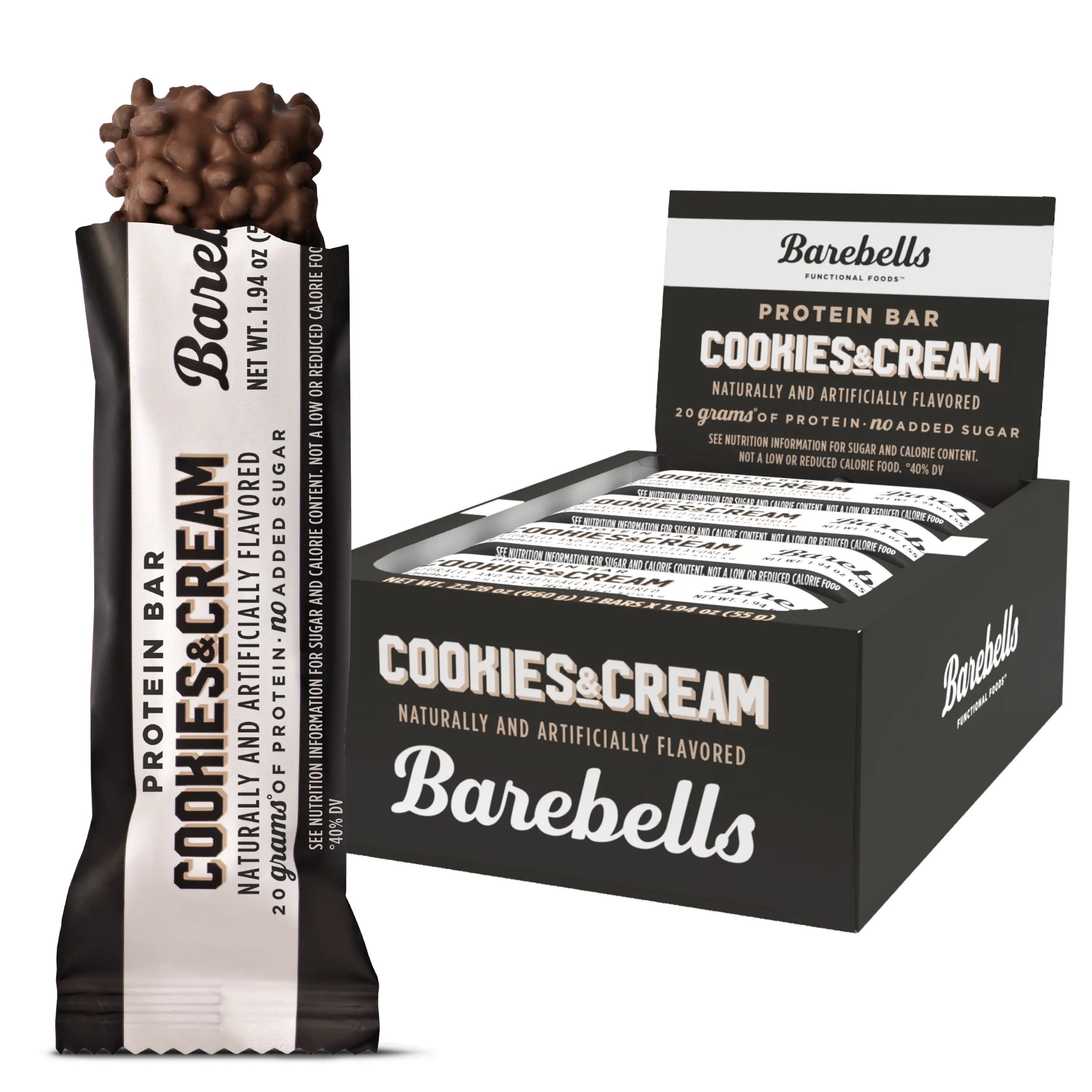 Barebells Cookies & Cream Protein Bar (55g) – vigor supplements