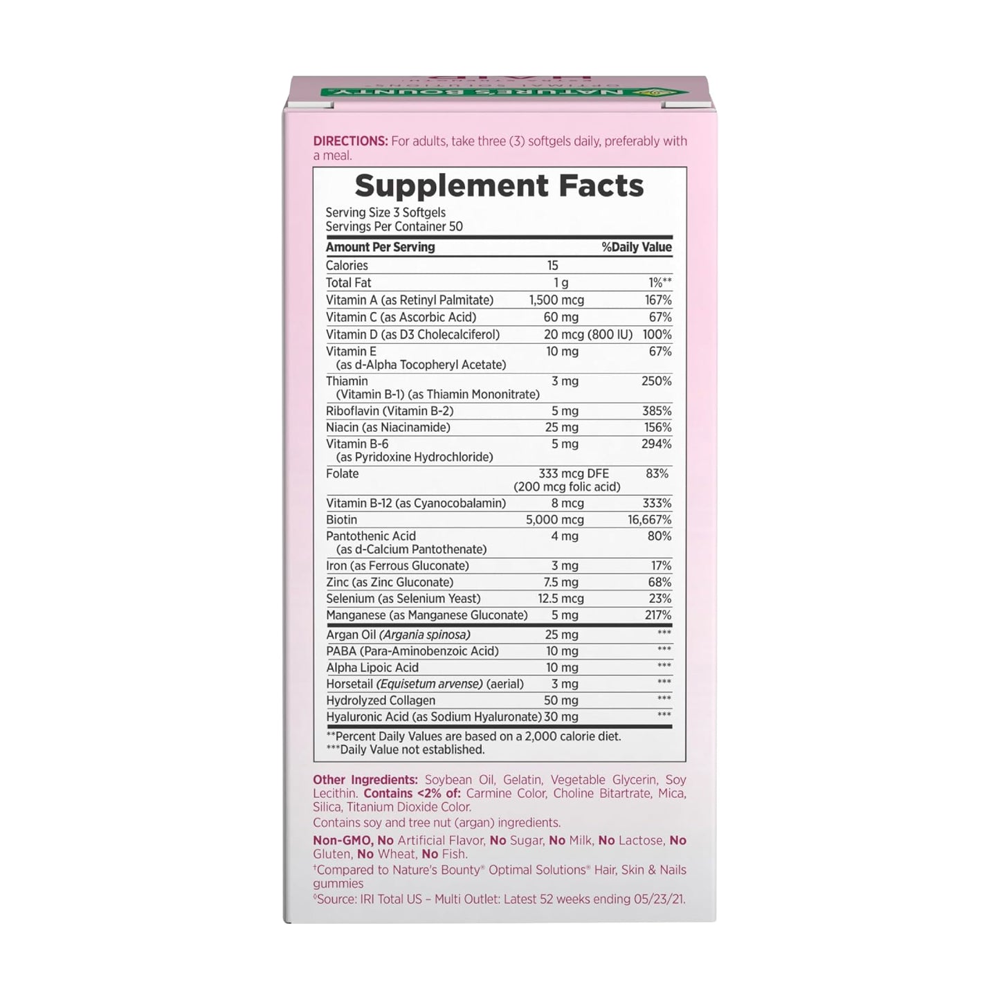 Nature's Bounty Hair, Skin & Nails 150 Softgels