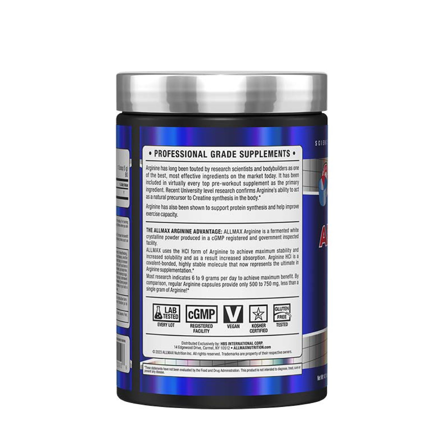 ALLMAX Arginine HCL 400g (80 Servings)