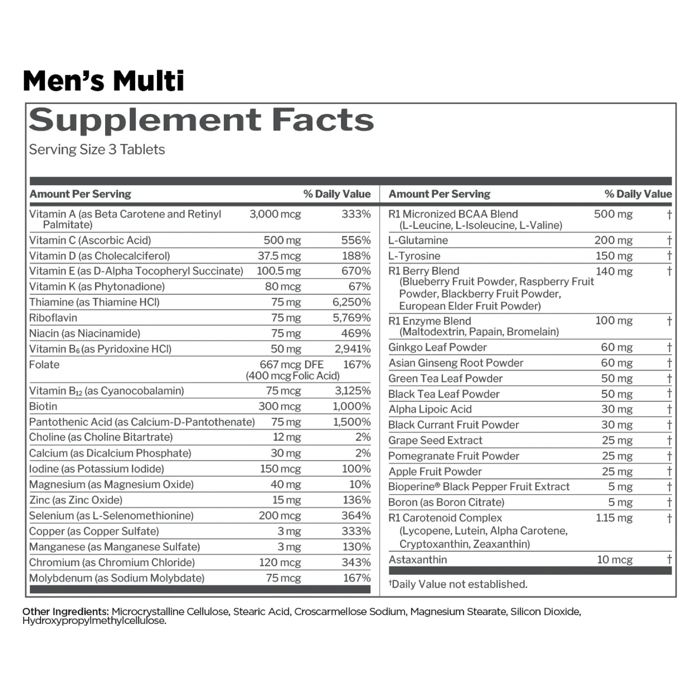 Rule One Men's Multi-vitamin