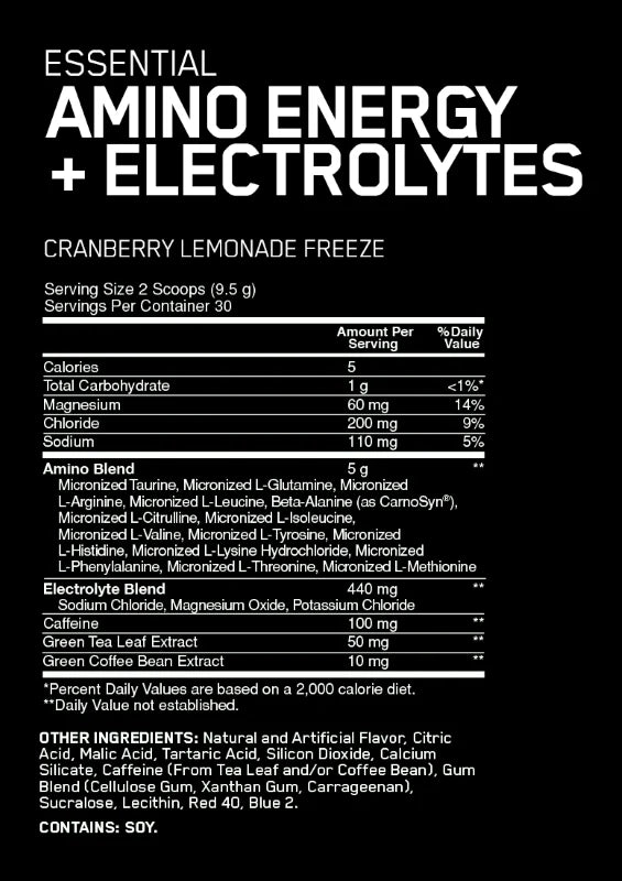Optimum Nutrition – Essential Amino Energy + Electrolytes (30 Servings)