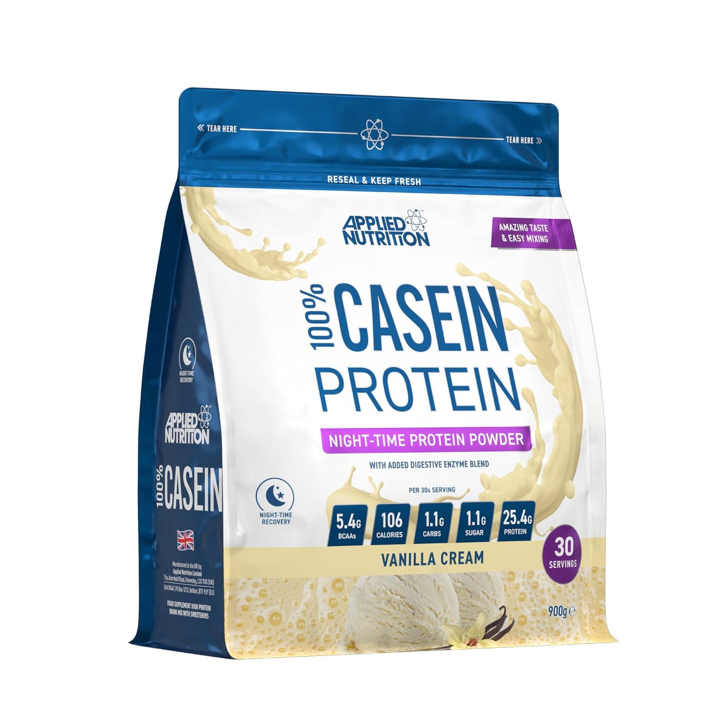 Applied Nutrition Micellar Casein 900G Night Time Protein (30 Servings)
