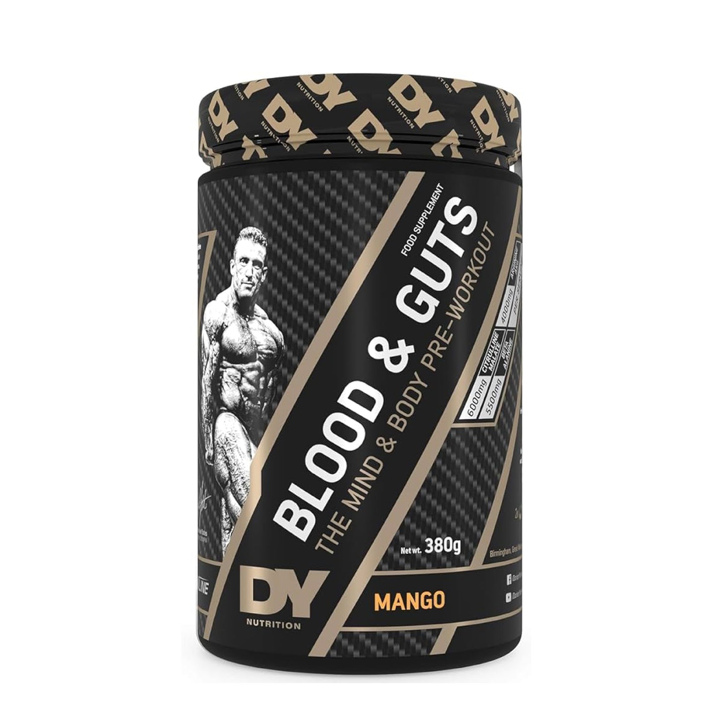 DY Blood & Guts Pre-Workout 40 scoops (20 Servings)