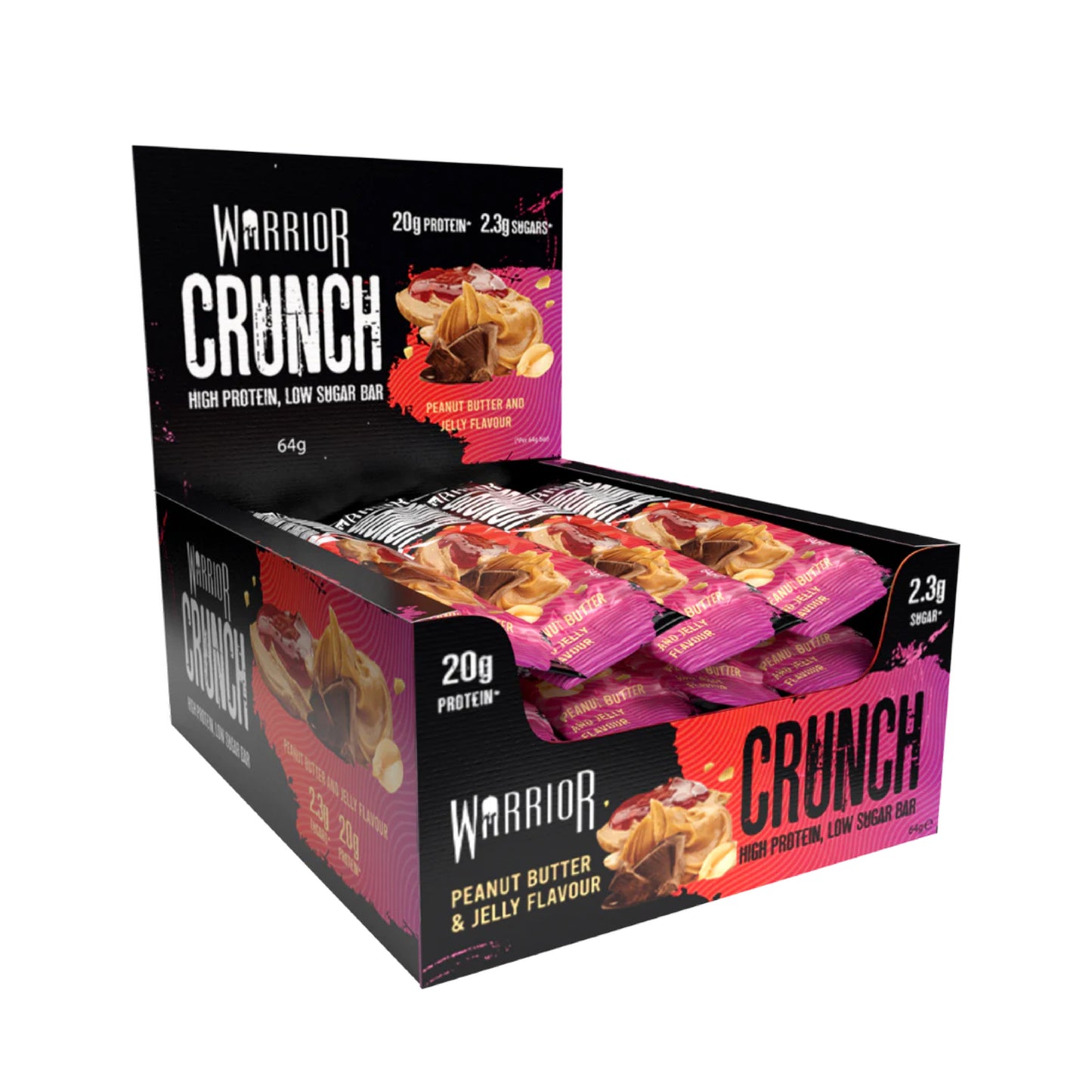 Warrior Crunch Protein Bar - Peanut Putter Jelly