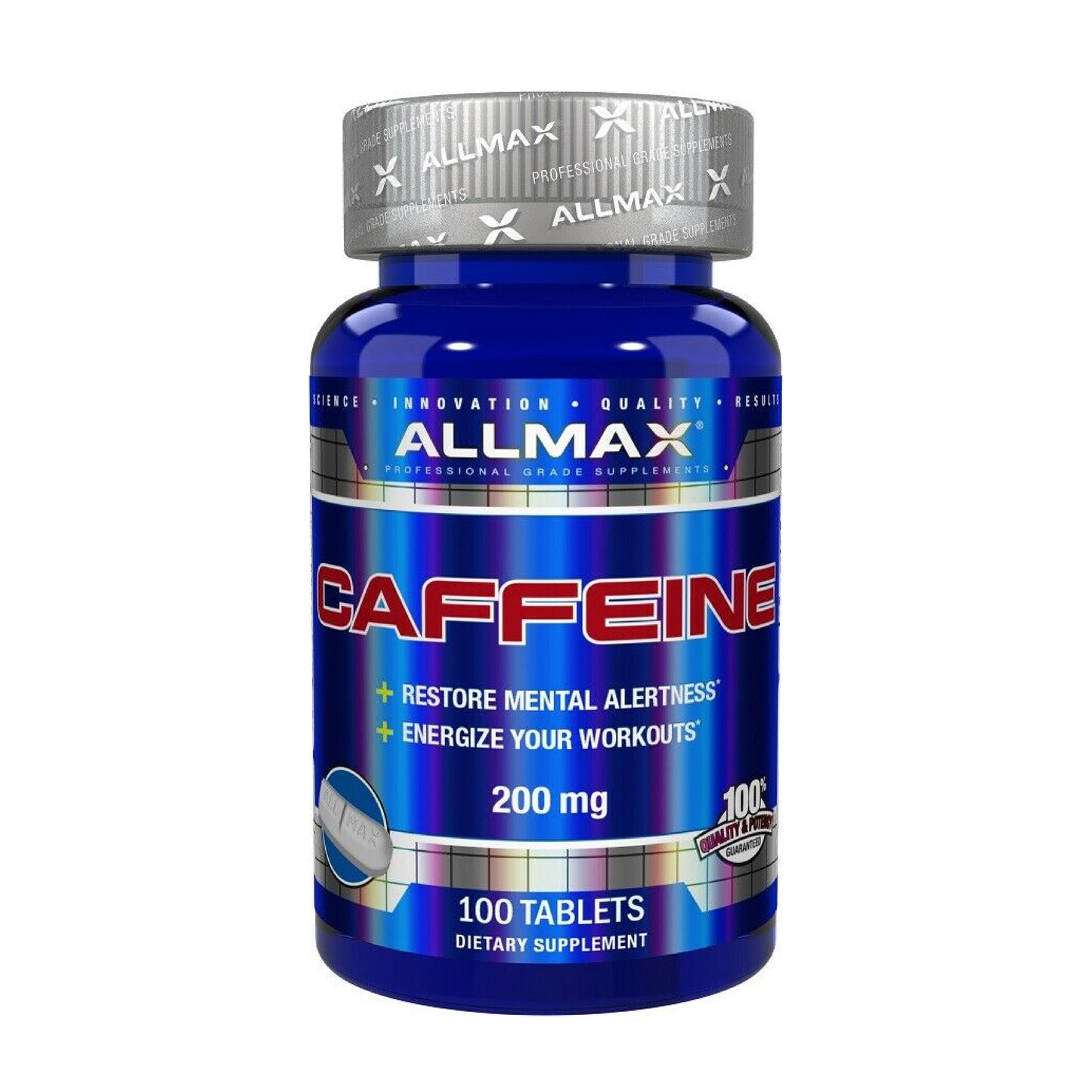 Allmax Nutrition Caffeine 100 Tablets| 200mg