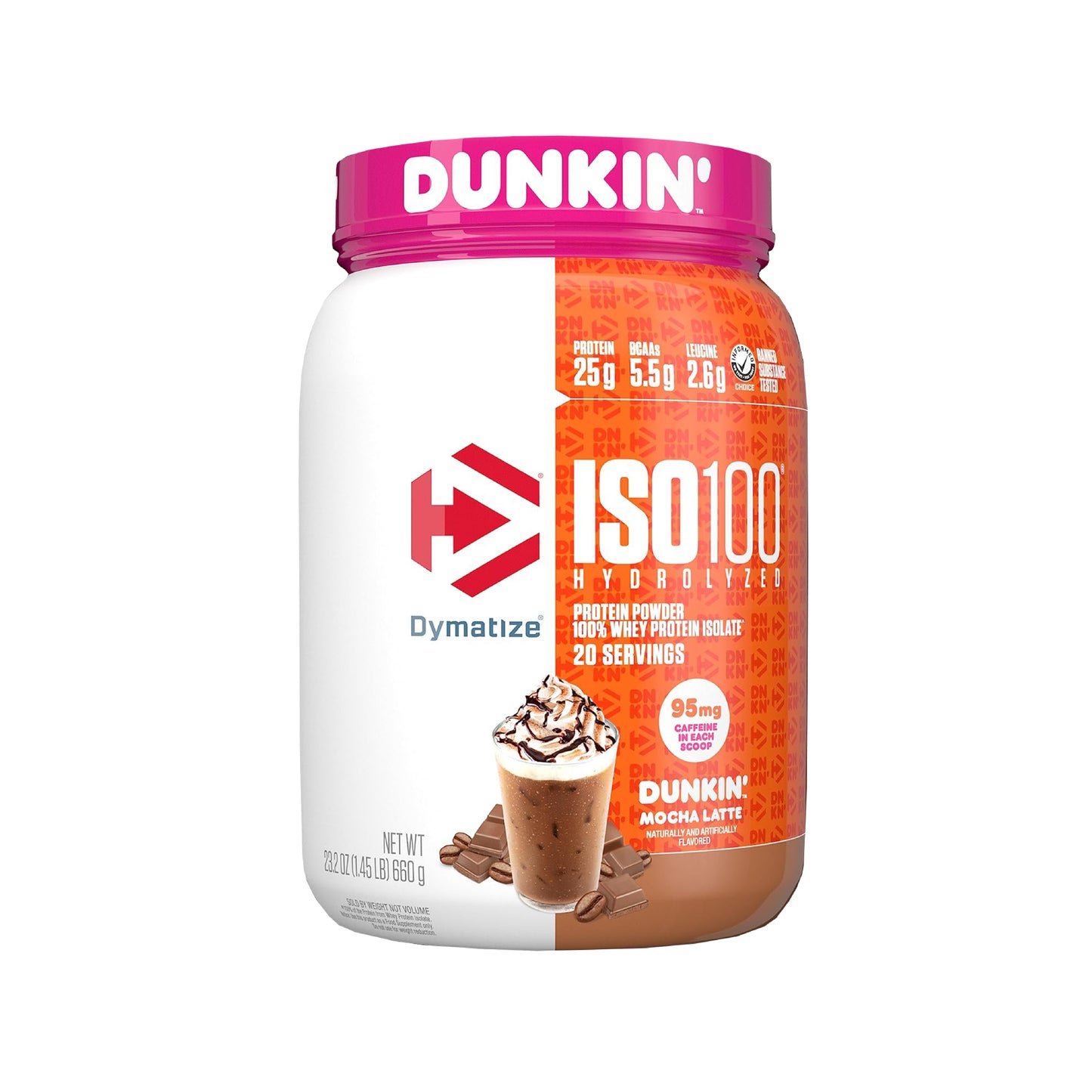 Dymatize ISO100 DUNKIN’™ MOCHA LATTE - 20 Servingsn