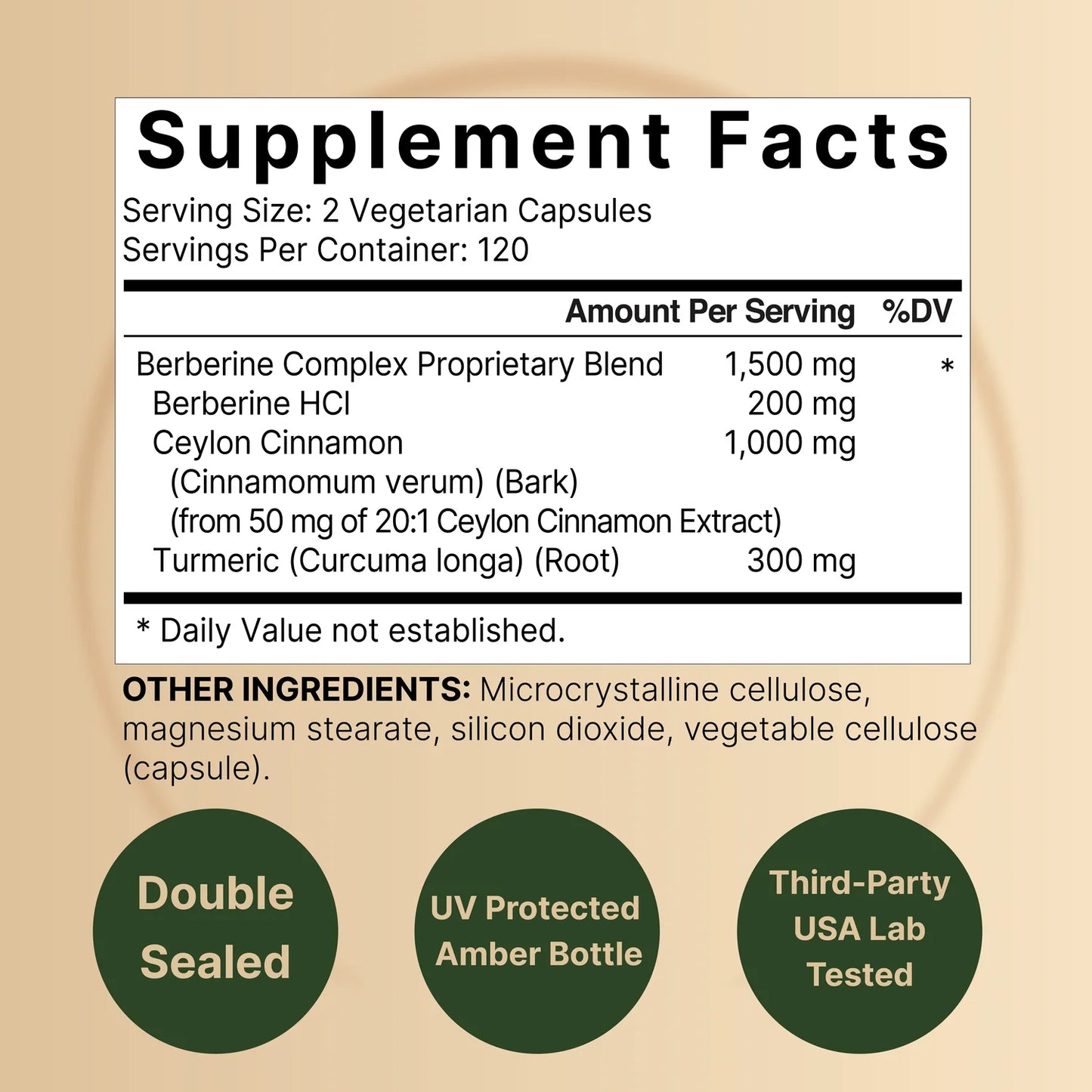 NatureBell Berberine Supplement 1500mg, 240 Veggie Capsules